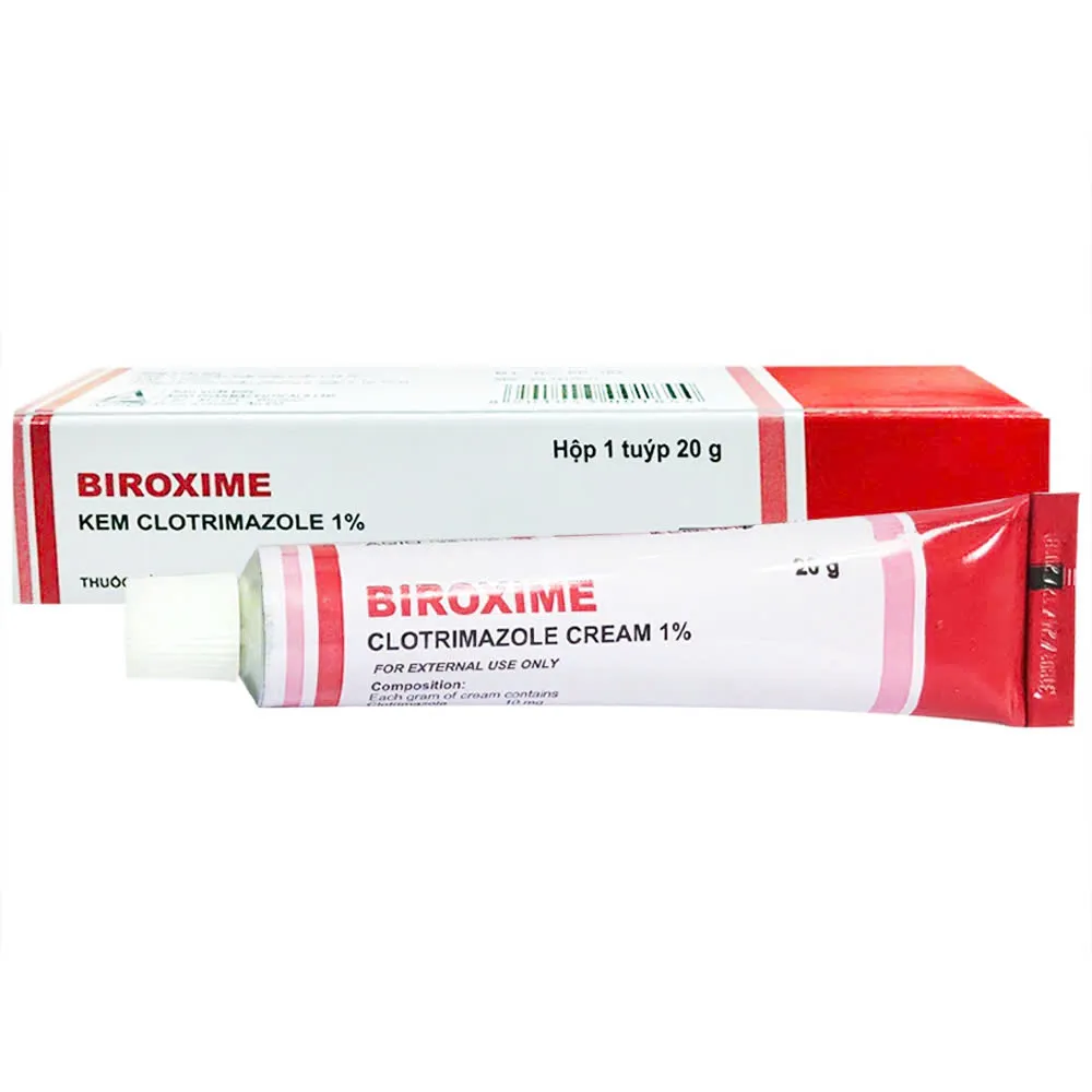 Biroxime Clotrimazole 1% Y-med (T/20gr) – Kem bôi Betamethasone & Calcipotriol trị vảy nến thể mảng hiệu quả